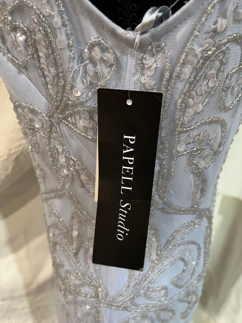 Adrianna Papell Studio beaded maxi dress, size 10, NWT - Picture 10 of 16